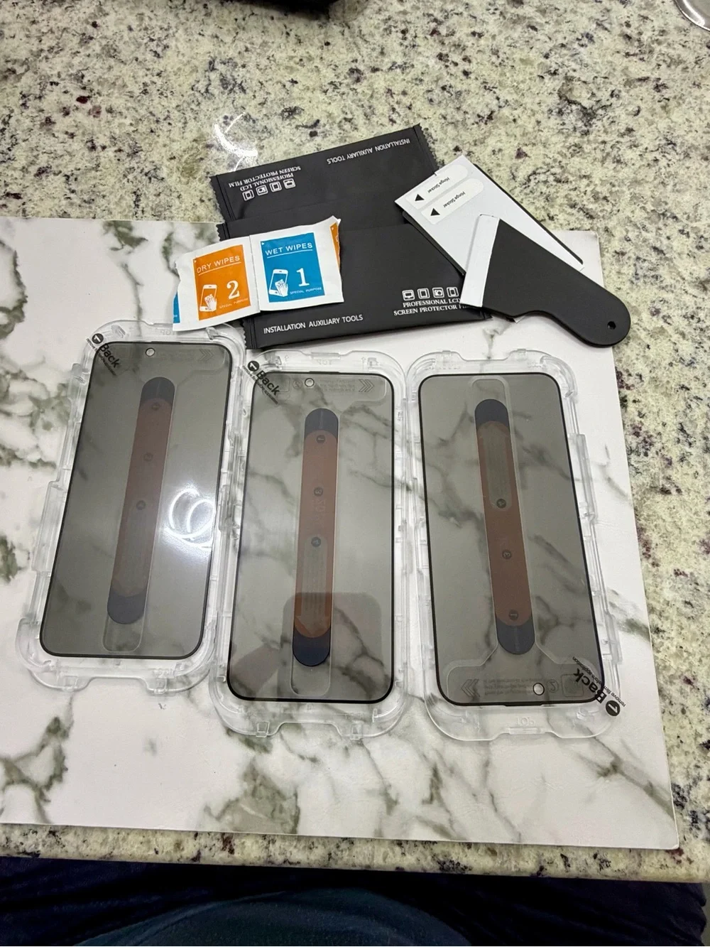 iPhone 15 Pro Max Cases & Privacy Screen Protectors Bundle